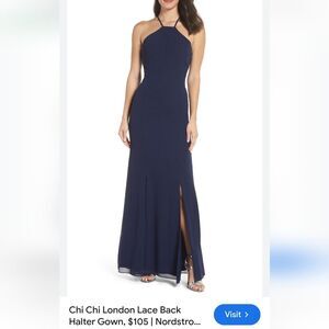 NWT Chi Chi London formal dress size 4 navy.